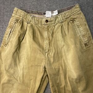 Vintage Bobbio Pants Womens Size 31 Brown Khaki Flat Front Retro Casual 80s